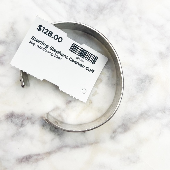 Sterling Elephant Caravan Cuff - Picture 6 of 6